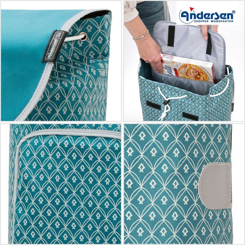 Shoppingvagn Andersen Royal Dlx Famke, petrolo